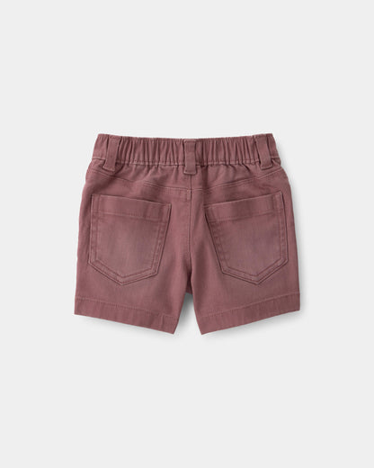 OshKosh B'gosh Uşaq Oğlan Twill Elastikli Şortlar - Qəhvəyi