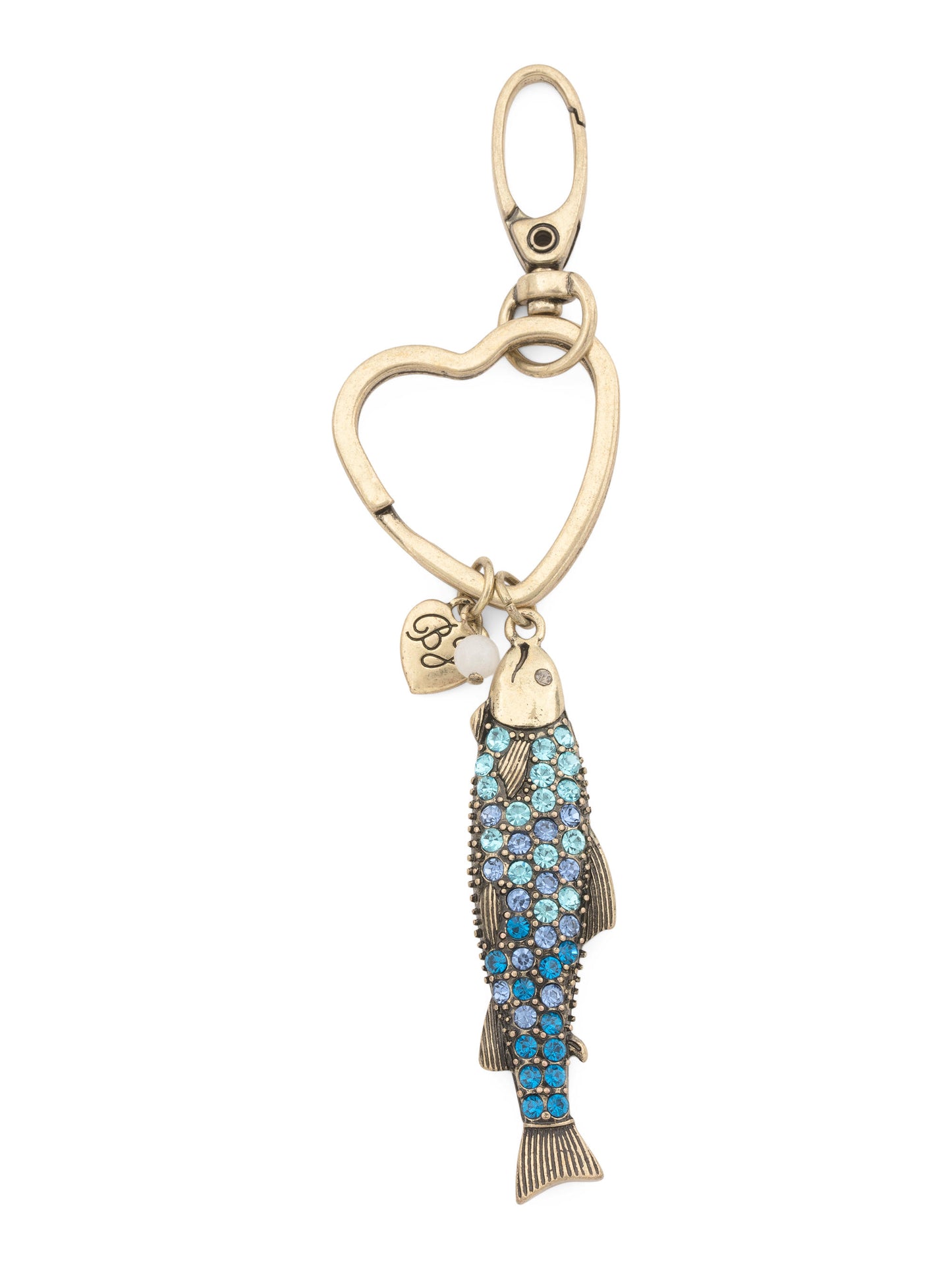 BETSEY JOHNSON Crystal Sardine Balıq Açarəqli Çanta Aksesuarı