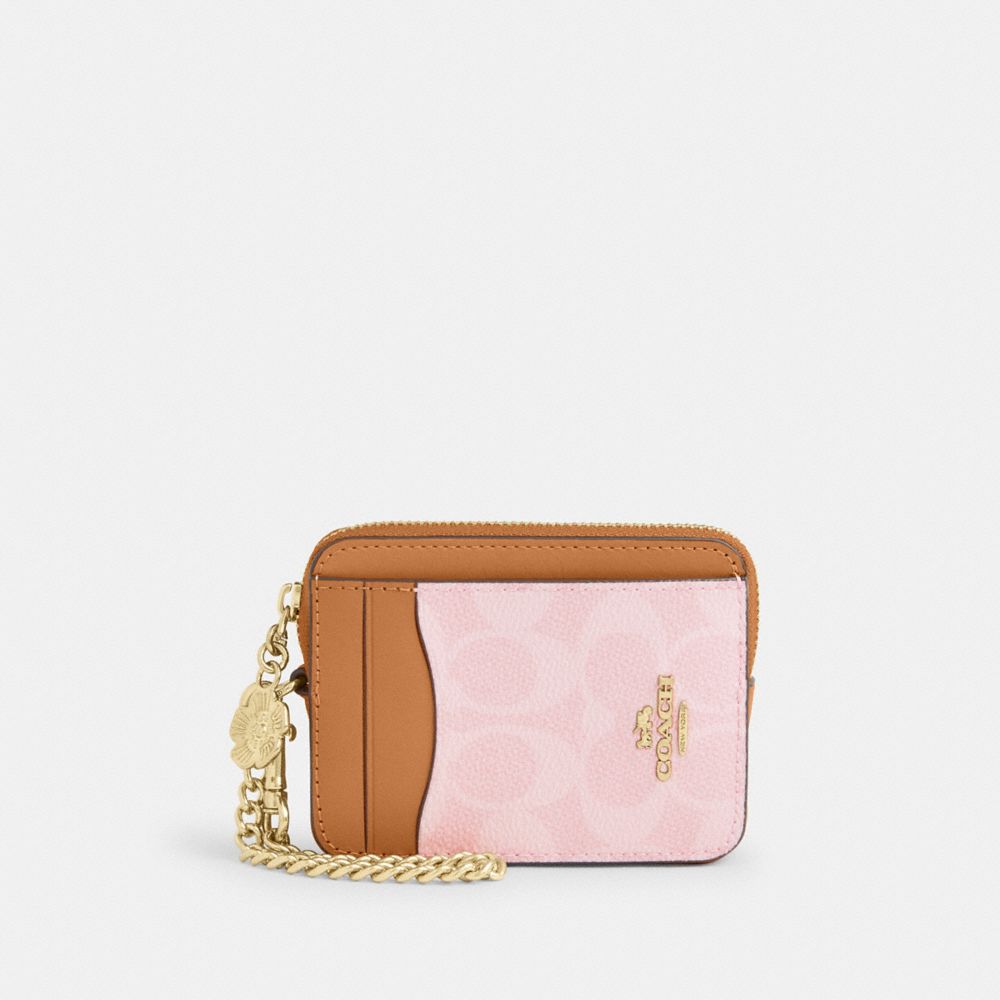 Coach Zip Kartlıq Əllisi Signature Canvas Dizaynında Cazibə ilə