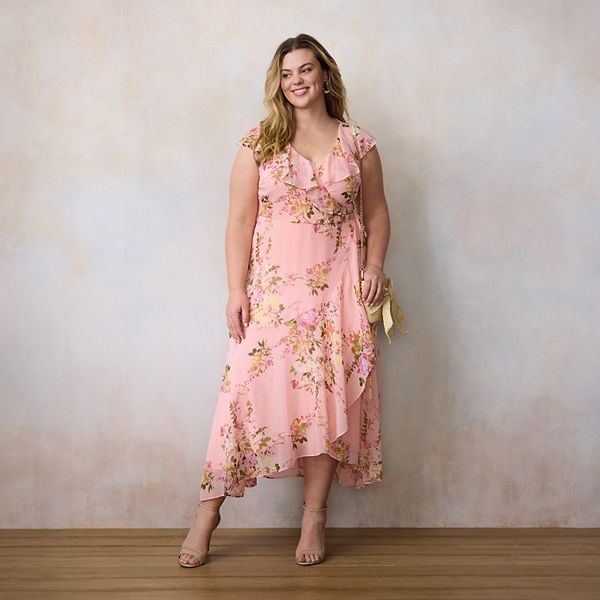 LC Lauren Conrad Böyük Ölçü Kolsuz Qat Qat Uzun Geyim