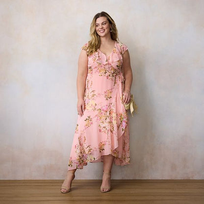 LC Lauren Conrad Böyük Ölçü Kolsuz Qat Qat Uzun Geyim