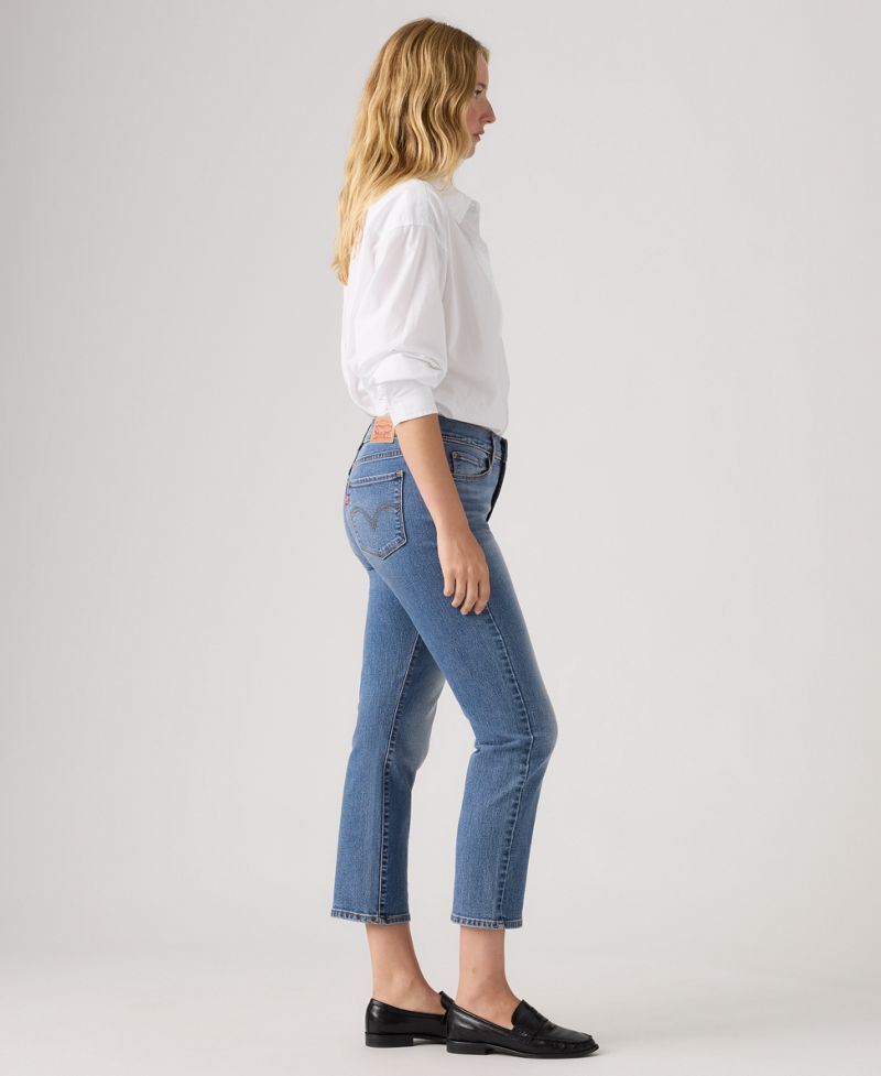 Levi's Qadın Klassik Orta Bel Ayakkabı Diz Düz Paça Cins