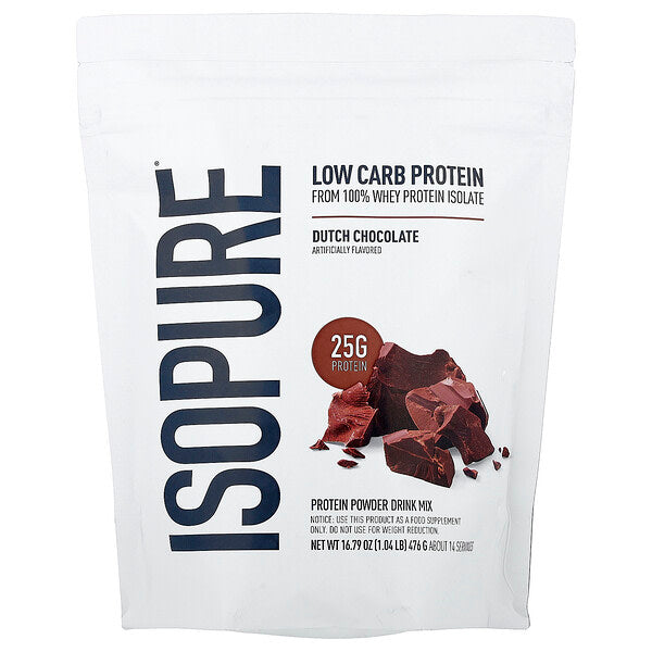 Isopure Low Carb Protein Tozu Hollandiya Şokoladı 476 G