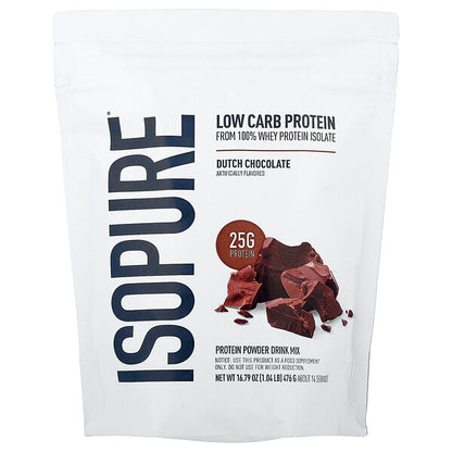 Isopure Low Carb Protein Tozu Hollandiya Şokoladı 476 G