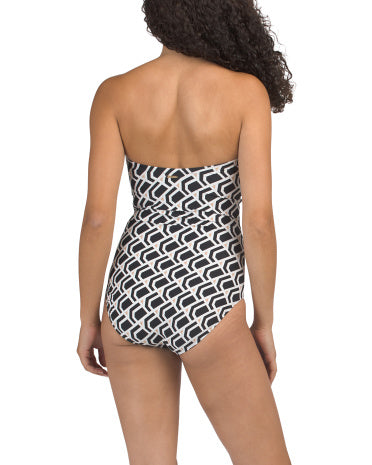 SEA LEVEL U-halqalı Bandeau Bir Parçalı Mayoş