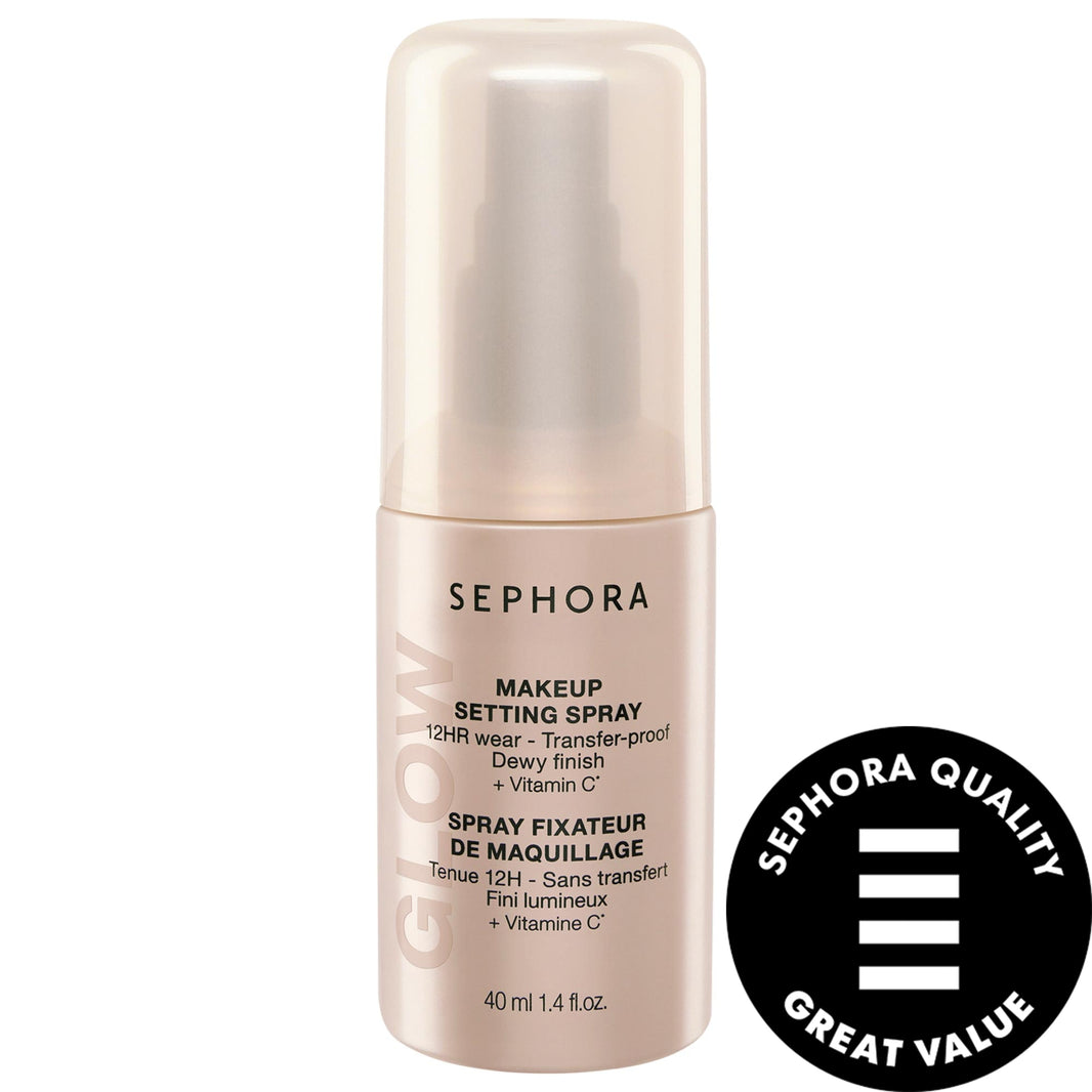 SEPHORA COLLECTION Mini Glow 12 Saat Dayanıqlı Transfer Olunaraq Makyaj Sabitləyici Sprey C Vitamini ilə