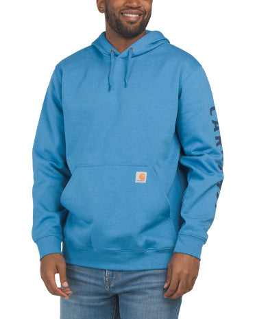 CARHARTT Rain Defender Rahat Oturan Orta Ağırlıqlı Logo Baskılı Sweatshirt