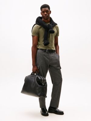 Tommy Hilfiger Dar Oturan Köynək, Yaşıl Heather