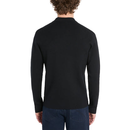 Hickey Freeman Kişi Sviter Polo, Qara, Large