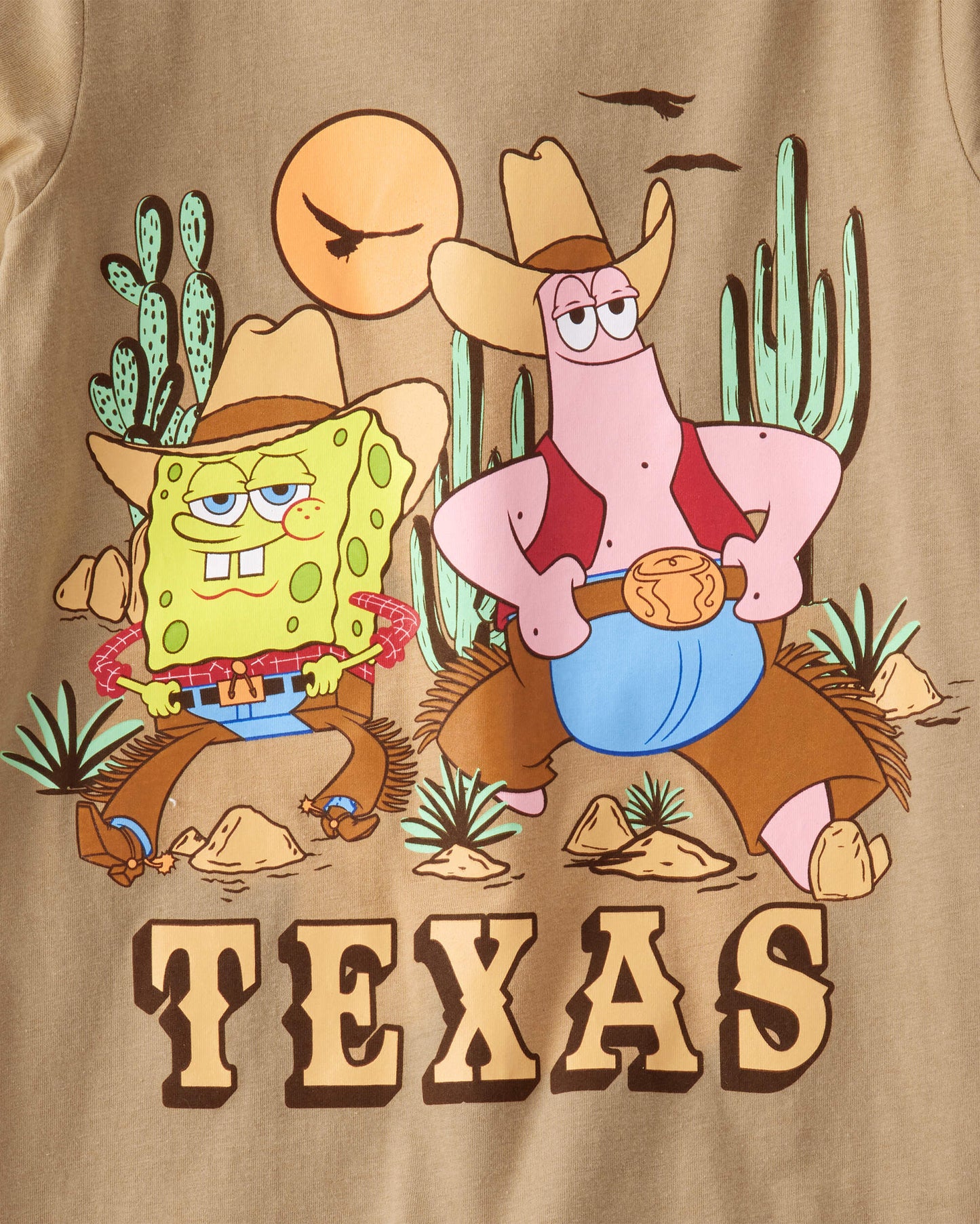 Carter's Oğlan Spongebob Squarepants™ Texas Qısaqol Qrafik Köynək - Qəhvəyi