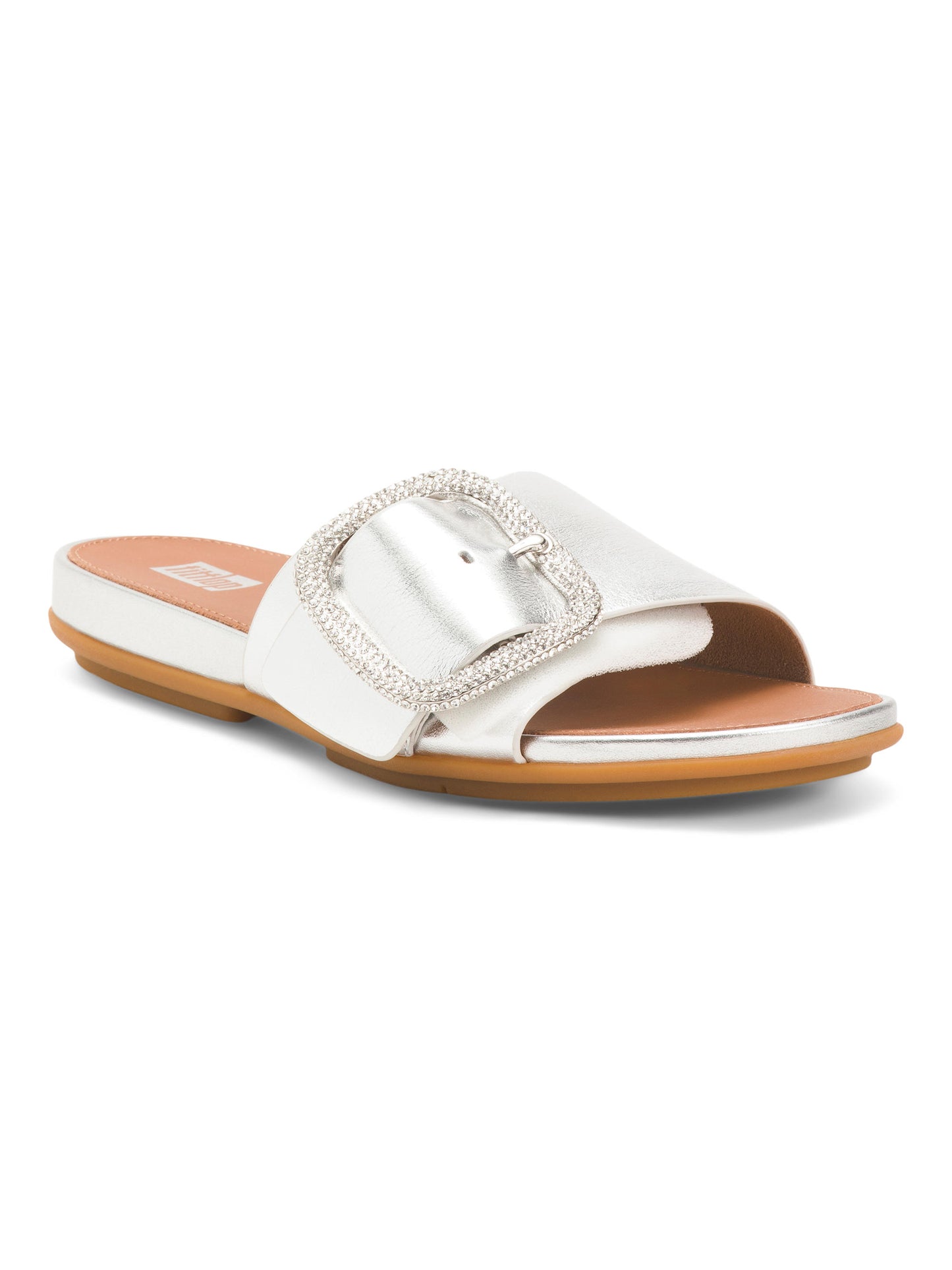 FITFLOP Gracie Saxo Kristal Maksi Tokali Metalik Sürüşkən Sandal