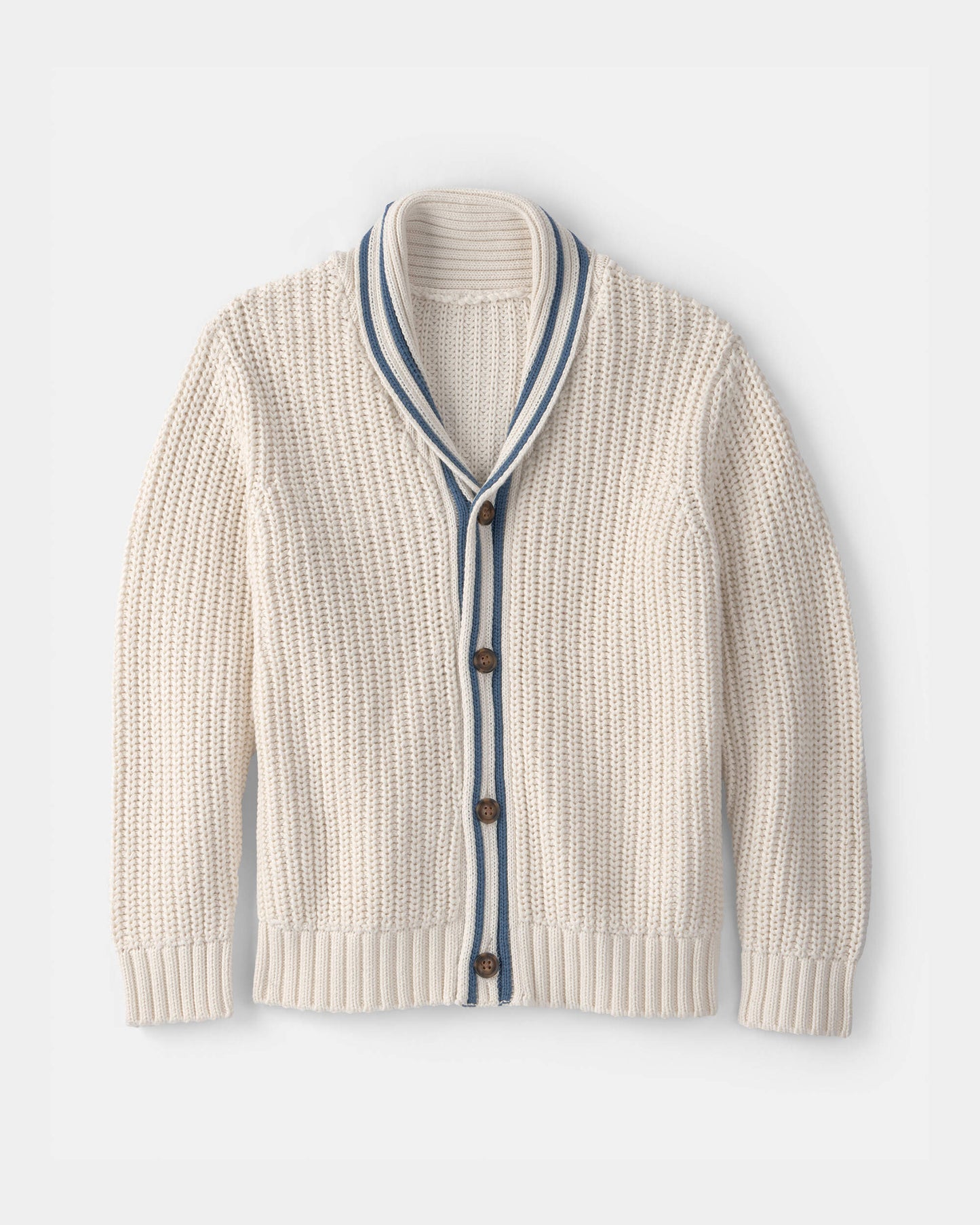 Carter's Oğlan Çizgili Cardigan Sviter - Krem