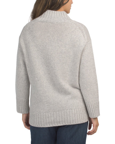 THE CASHMERE PROJECT Cashmere Luxe Oversize Mock Neck Sweater