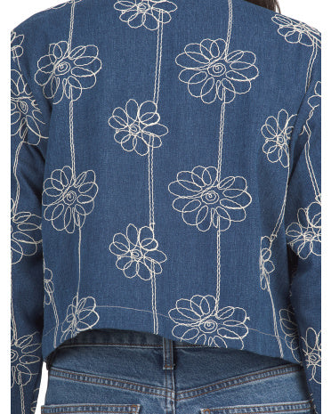 CALYPSO ST. BARTH Işlemeli Denim Gödəkçə