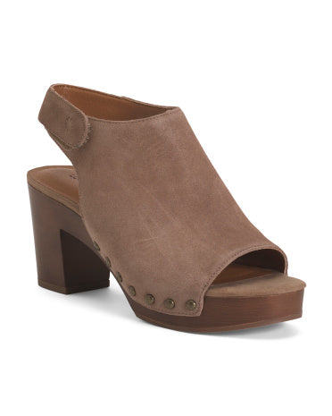 LUCKY BRAND Suede Haryra Açıq Burun Sandal