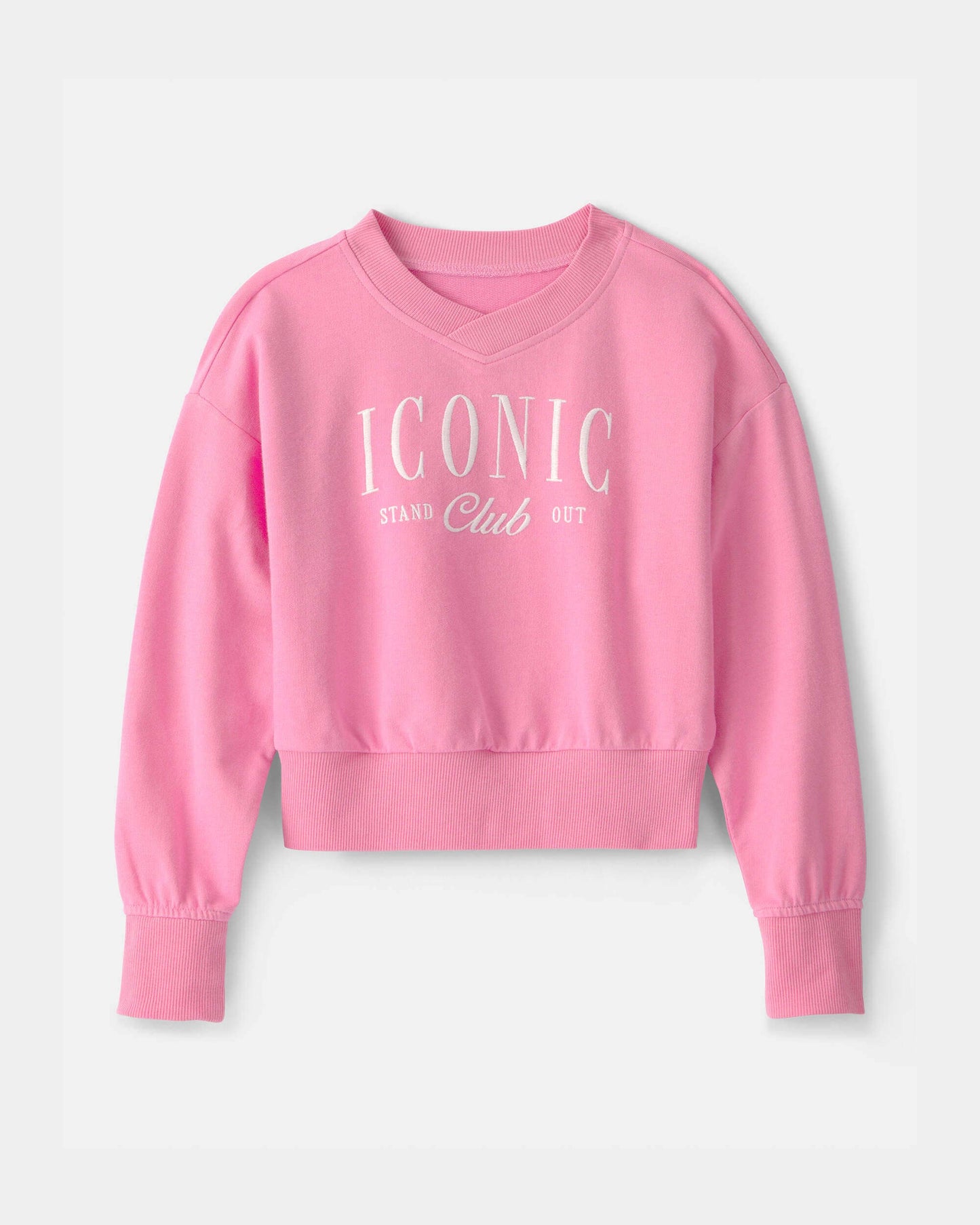 Carter's Qız 'Iconic Club' Fransız Trikotajı Hoodie - Çəhrayı YoxYox