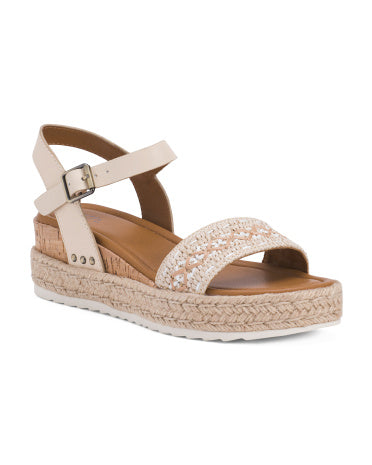 EARTH Leather Collins Platform Cunba Rahat Sandal