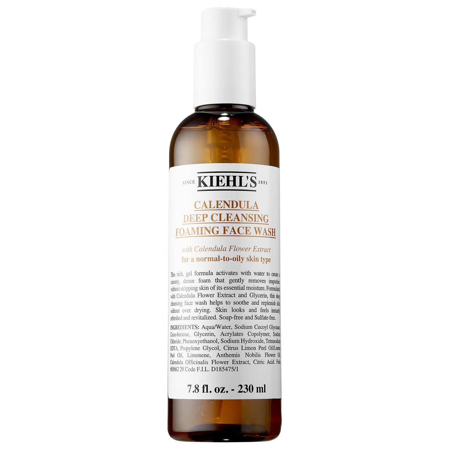 Kiehl's Since 1851 Calendula Dərin Təmizləyici Köpüklü Üz Yuma Vasitəsi Yağlı Cild üçün