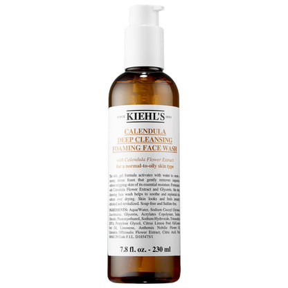 Kiehl's Since 1851 Calendula Dərin Təmizləyici Köpüklü Üz Yuma Vasitəsi Yağlı Cild üçün