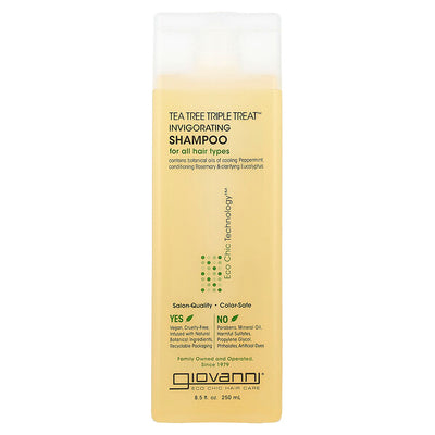 Giovanni Tea Tree Triple Treat Aktivləşdirici Şampun Bütün Saç Tiplərı Üçün 250ml