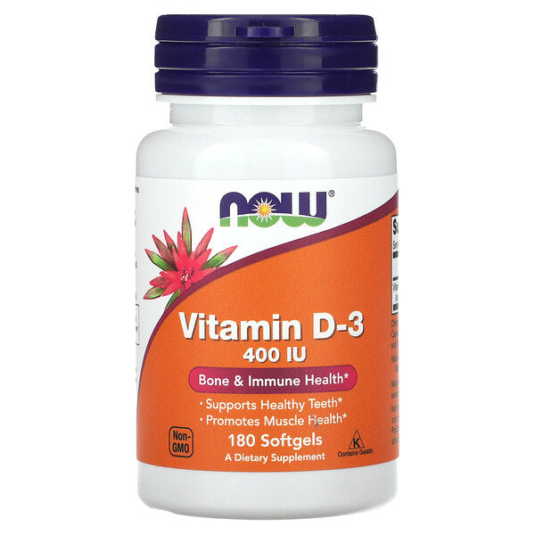 Now Foods D 3 Vitamini 400 IU 180 Soft Kapsul