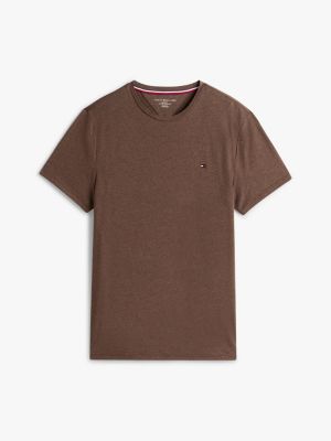 Tommy Hilfiger Dar Oturan Köynək, Qəhvəyi Heather