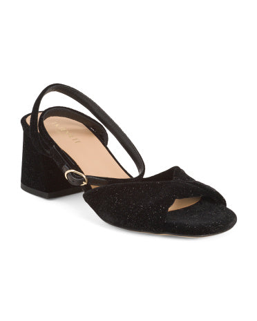 LK BENNETT Joelle Twist Blok Topuqlu Formal Sandal