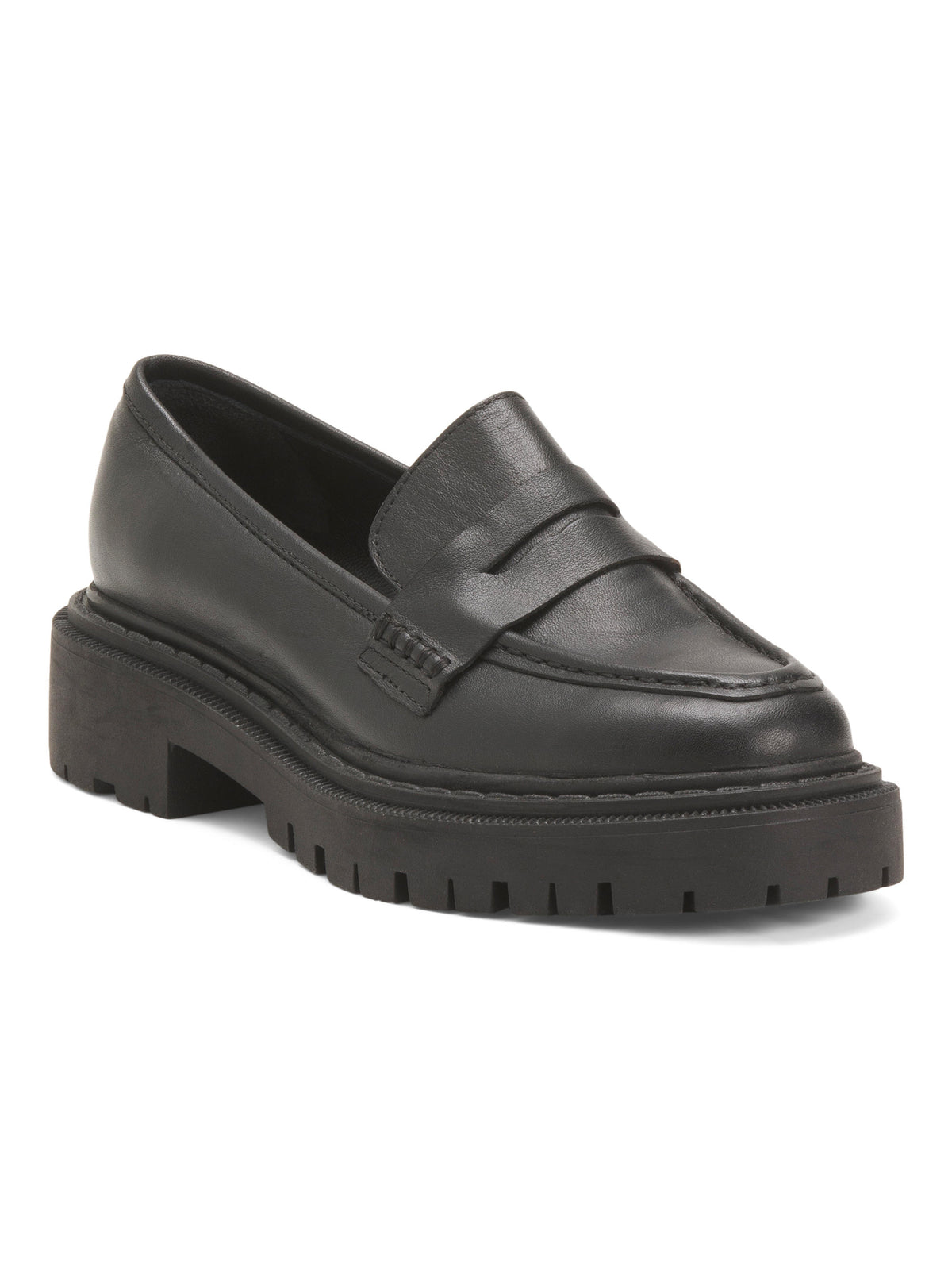 MANO Dəri Platforma Penny Loafers