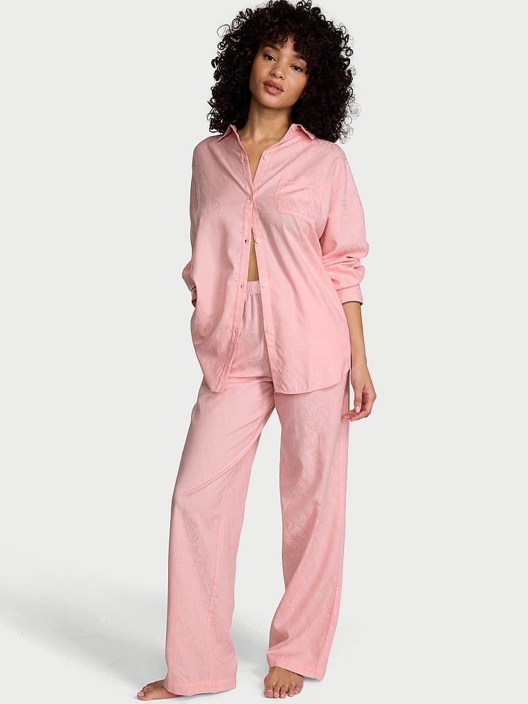 Victoria's Secret Modal-Pambıq Uzun Pijama Dəsti