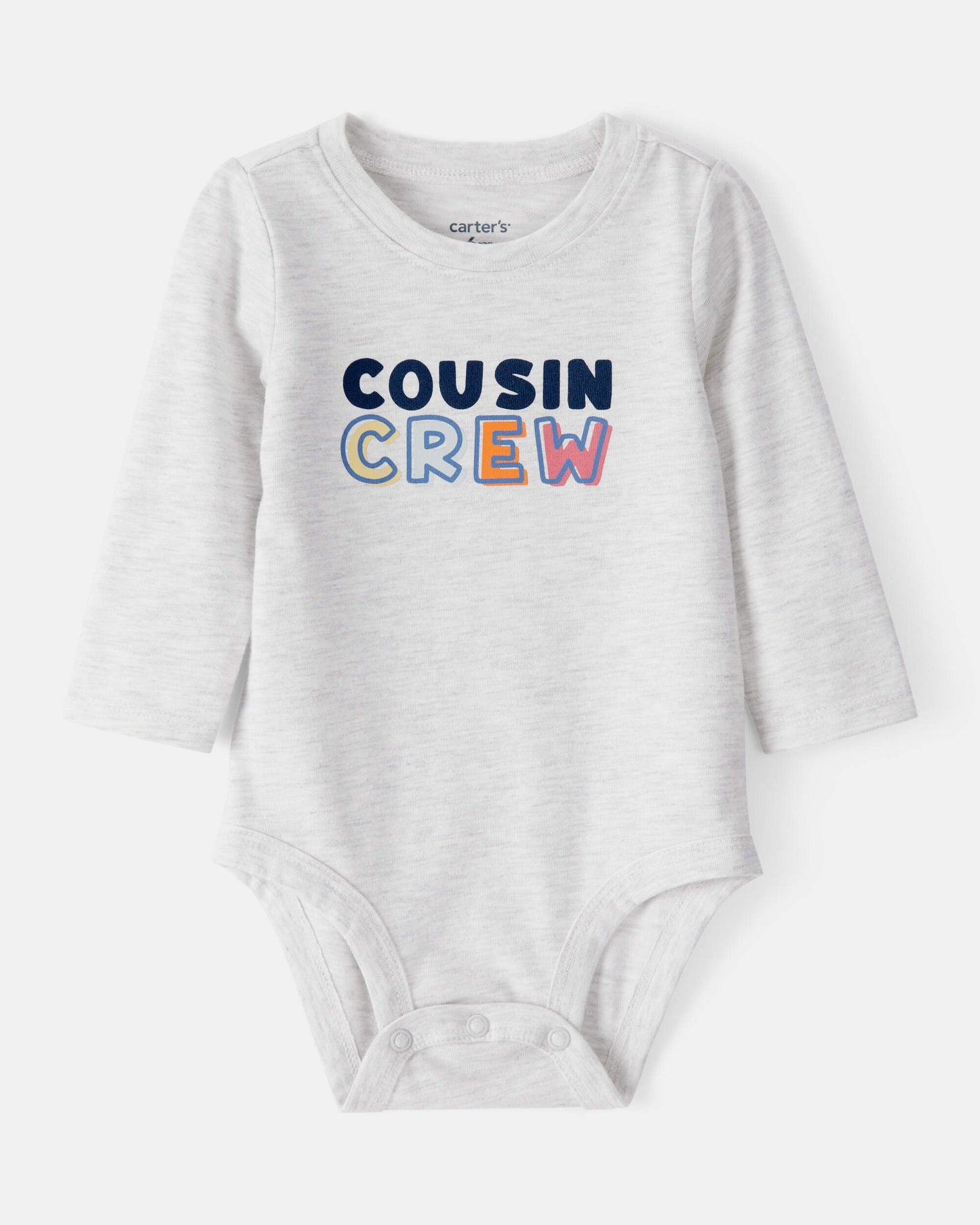 Carter's Baby Cousin Crew Uzun Qollu Qrafik Body - Boz