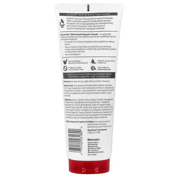 Eucerin Advanced Repair Krem Ətir Olmadan 226 G