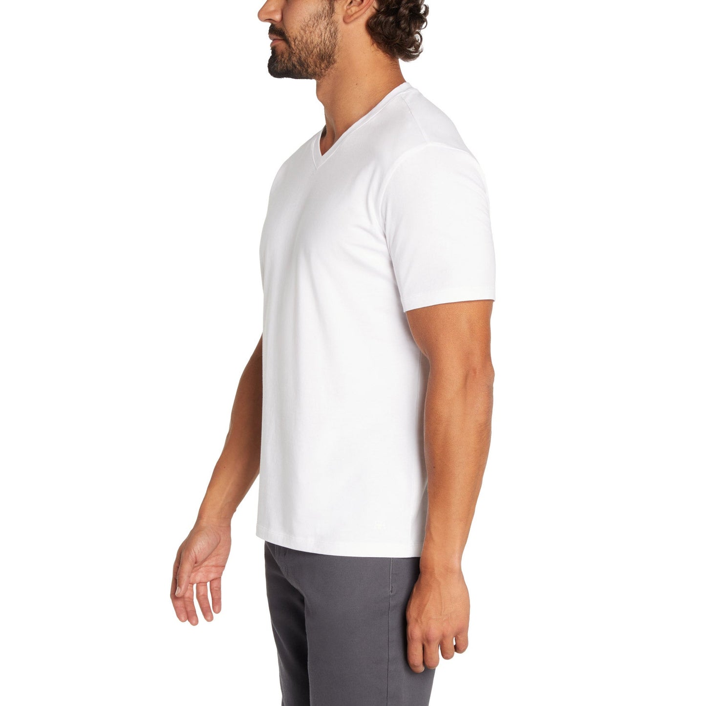 Banana Republic Kişi V-Boyunlu Köynək, 3-Pack, Ağ, XX-Large