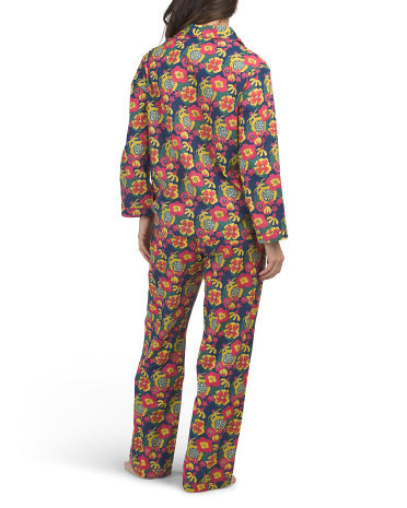 MAHOGANY 2 Parçalı Pambıq Hailey Üst və Şalvar Pijama Dəsti