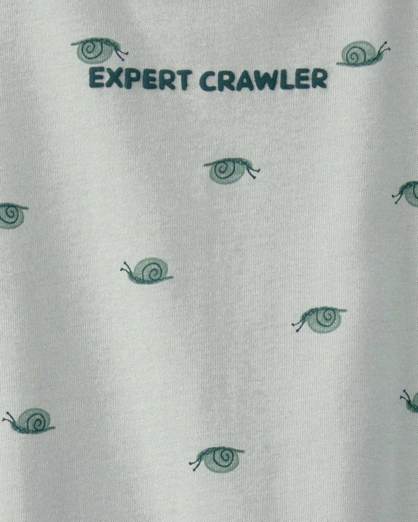 Carter's Oğlan Uşaq 'Expert Crawler' Salyangoz Qısa Səkili Romper - Yaşıl