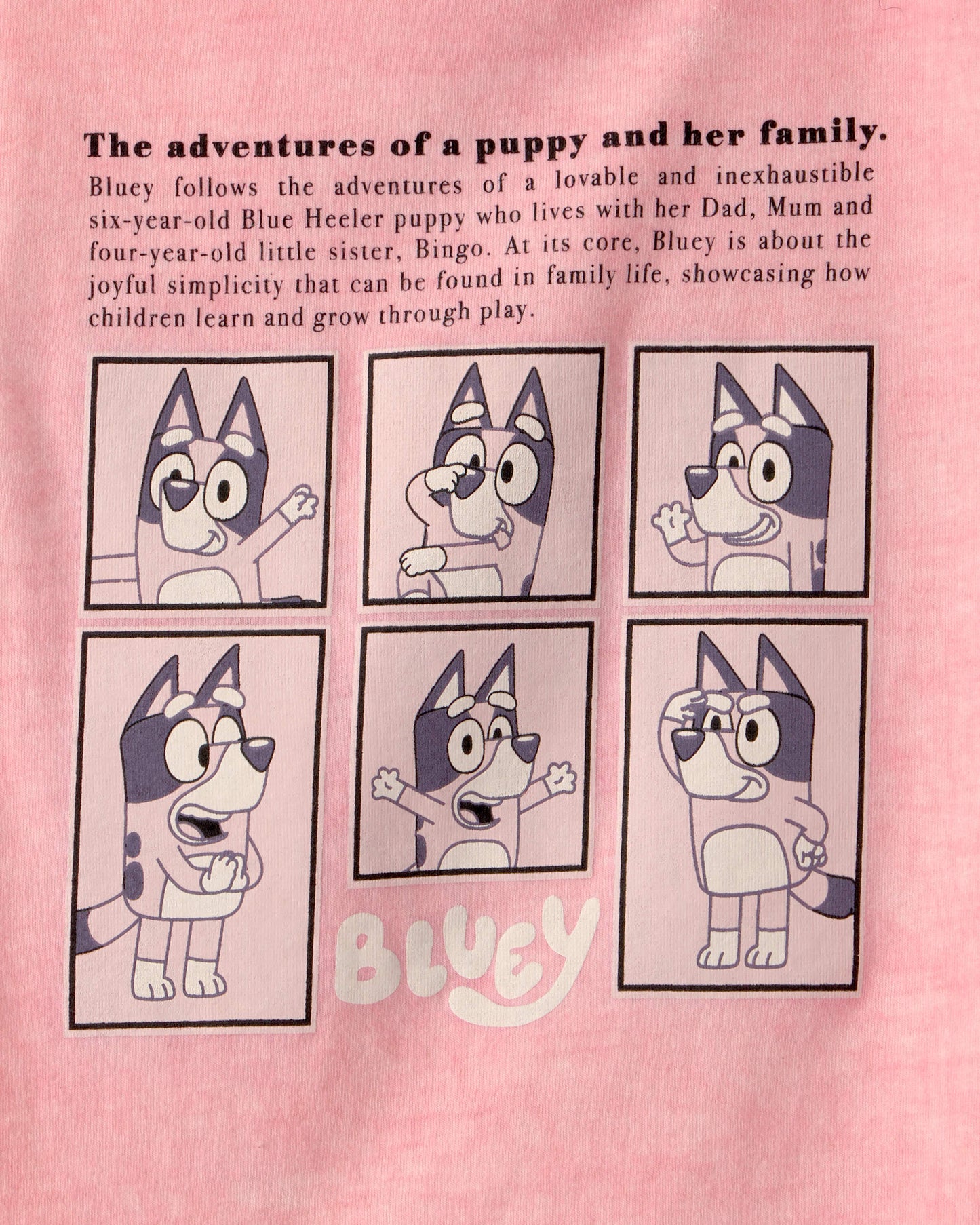 Carter's Toddler Girl Bluey™ Qrafik Köynəyi - Çəhrayı