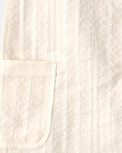 Carter's Uşaq Seersucker Romper - Krem
