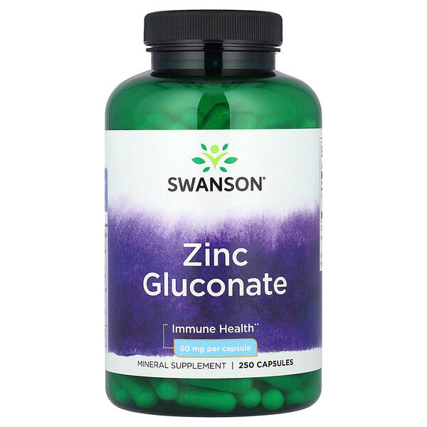 Swanson Zinc Gluconate 50 Mg 250 Kapsul