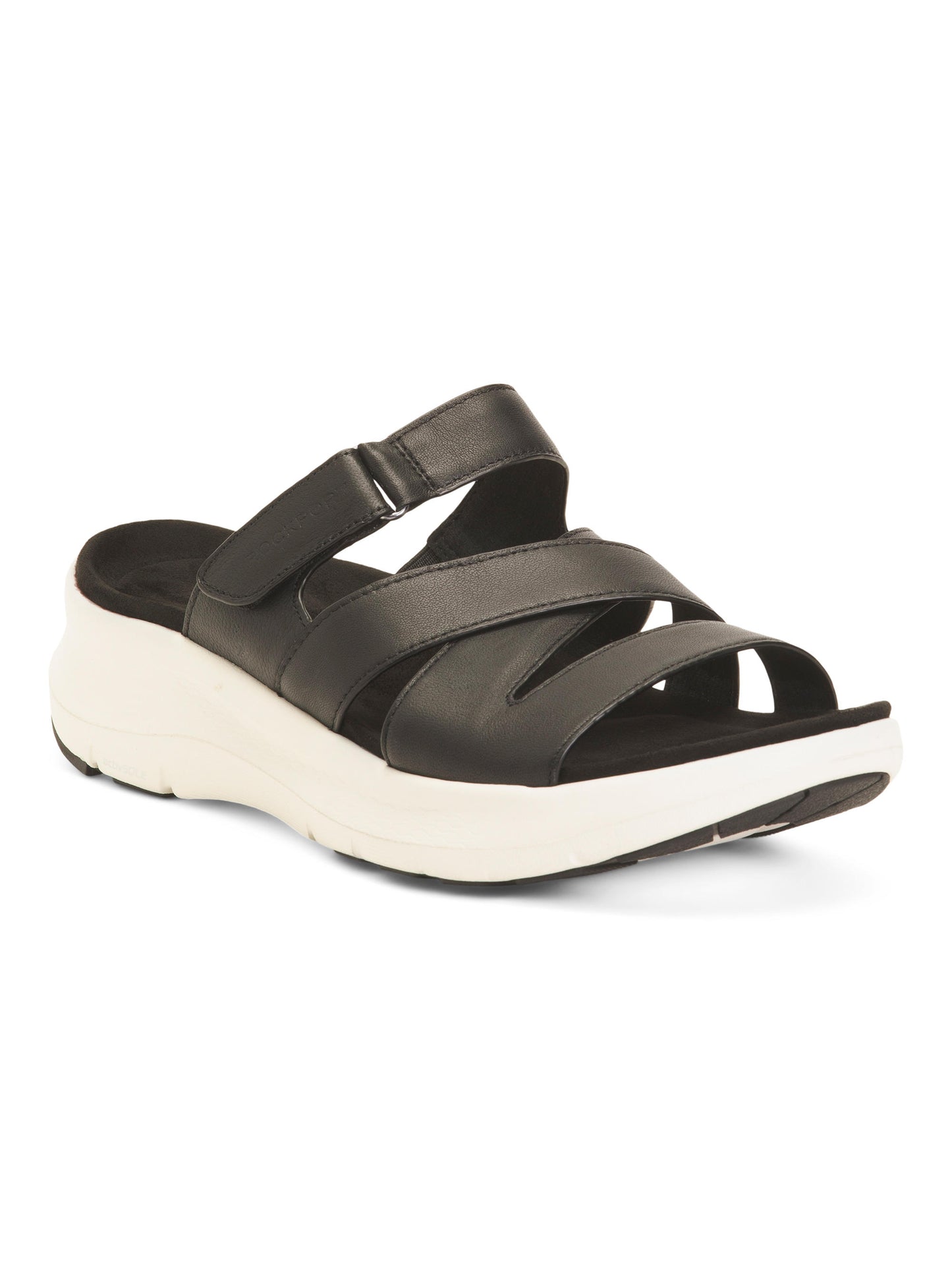 ROCKPORT Leather Qwyn Comfort Wedge Sandals