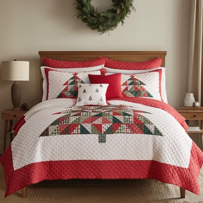 Levtex Home Patchwork Pine Kral Yataq Dəsti