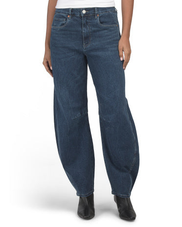 BLANK NYC Crinkle Barrel Jeans
