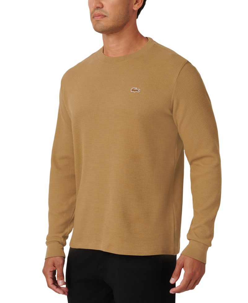 Lacoste Kişi Waffle-Toxunma Termal Yuxu Köynəyi