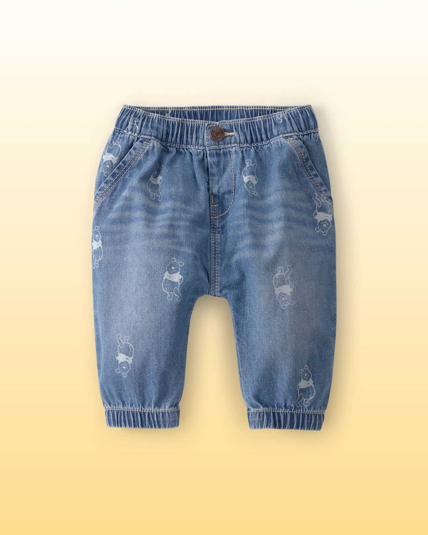 OshKosh B'gosh Körpə Disney© Winnie the Pooh Denim Şalvarı - Orta Yuyuş