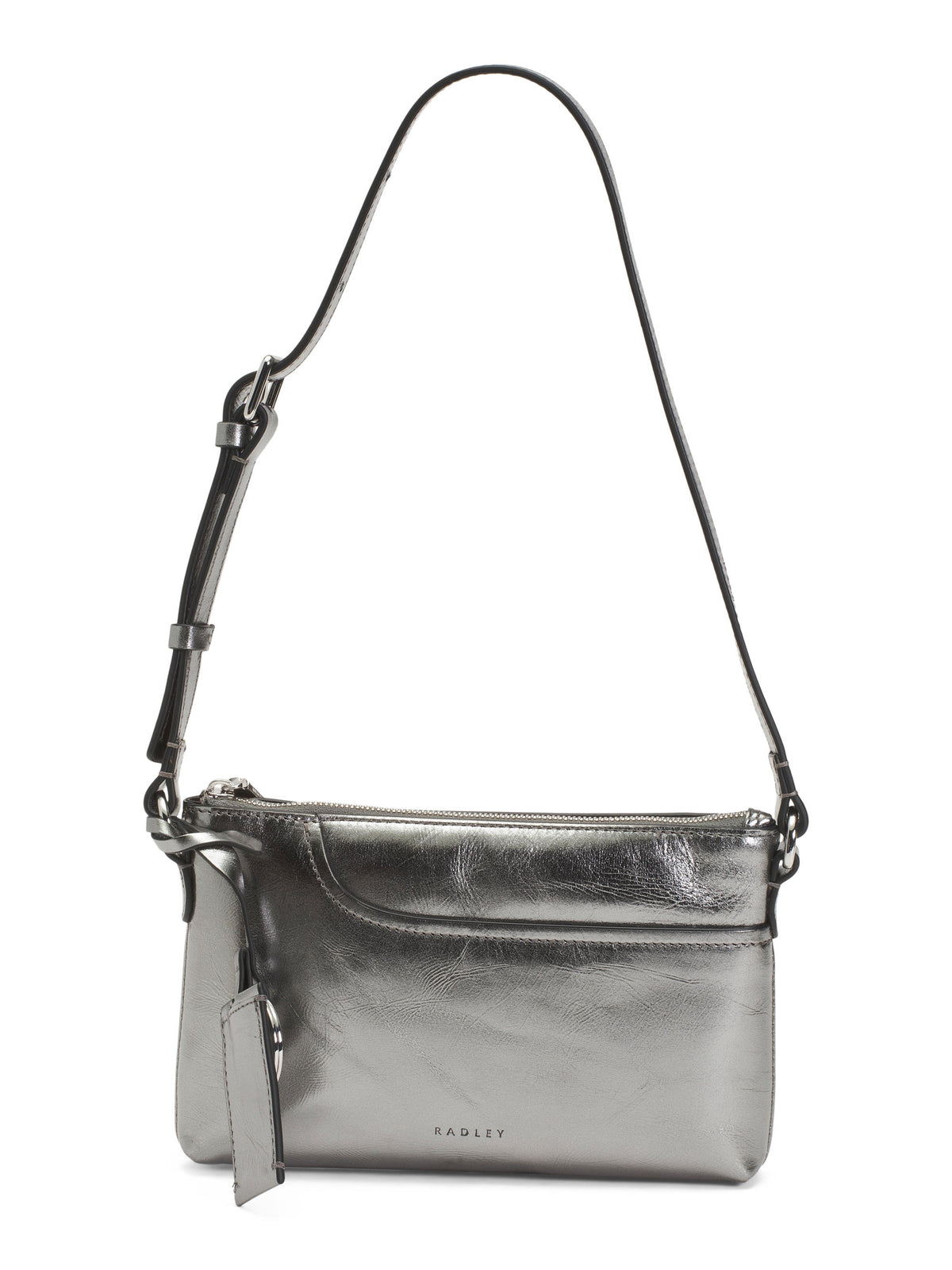 RADLEY LONDON Dəri Cibləri Metallik Mini Zip Üst Şərq Qərb Çanta
