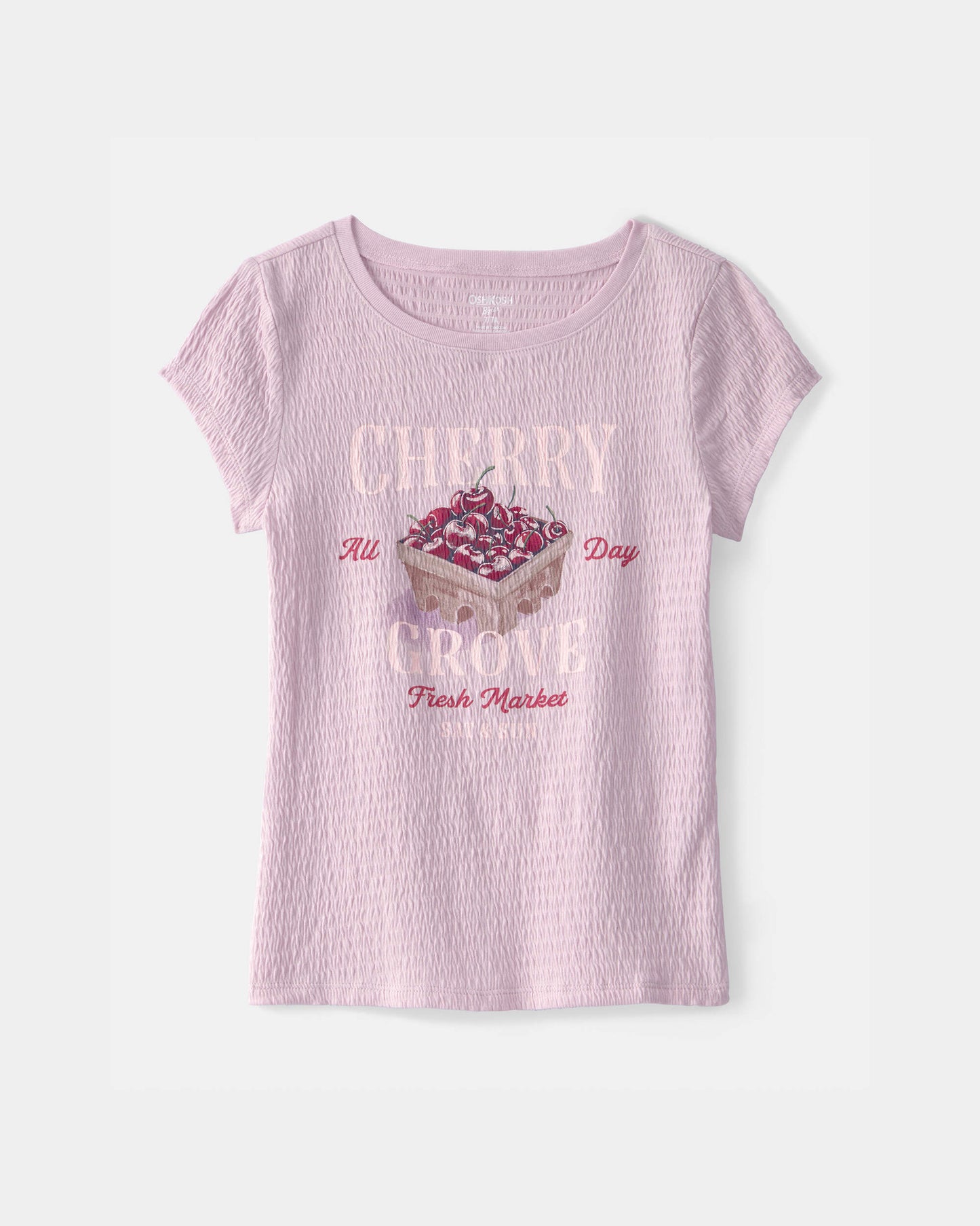 OshKosh B'gosh Qız Çiləsi Buruşduran Bluzka - Bənövşəyi