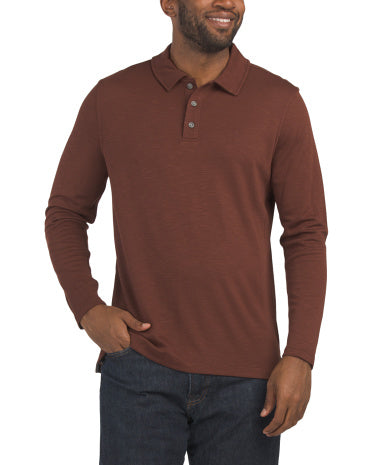 EDDIE BAUER Kişi Uzun Cəkili Melanj Polo