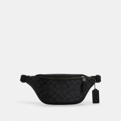 Coach Warren Mini Kəmər Çantası Signature Kanvasdan