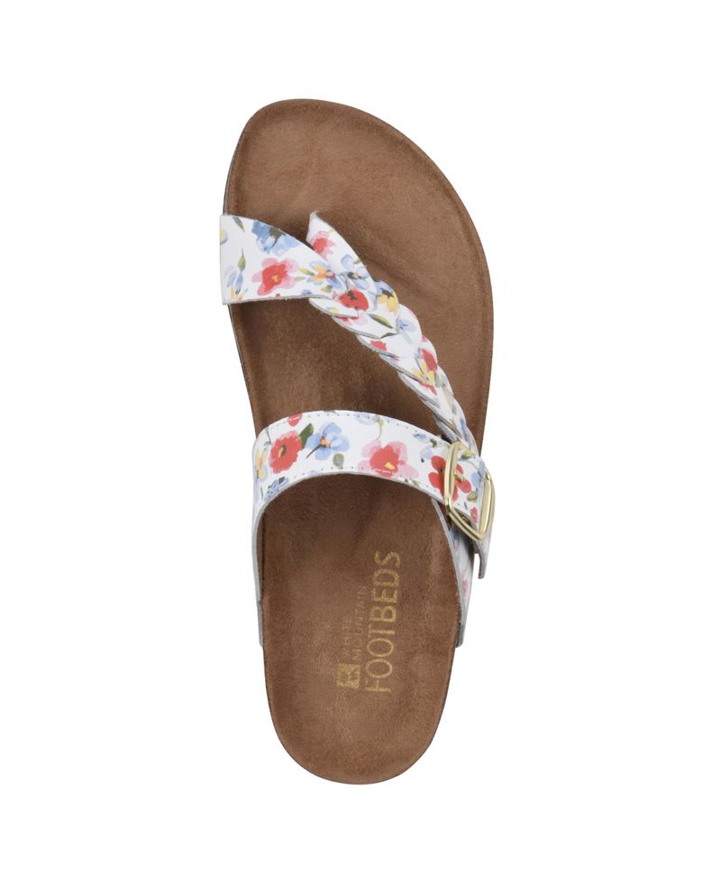 White Mountain Qadın Happier Footbeds Sandal