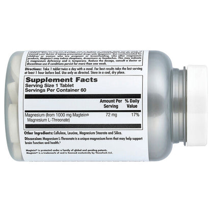 Kal Think Magnesium L-Threonate 60 Tablet 72 Mg