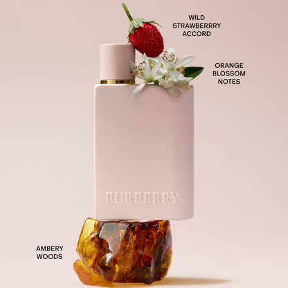 BURBERRY Her Eau de Parfum Intense Çiyələk və Narıncı Çiçəyi Ətri