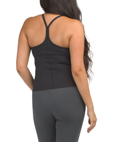 SPANX Ribbed Scoop Neck Tank Top With Built-in Shelf Bra